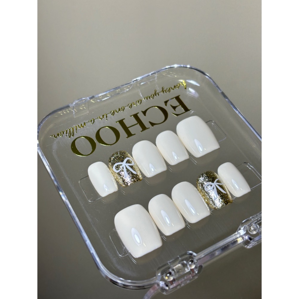 【 𝐌𝐢𝐥𝐤𝐲 𝐂𝐮𝐭𝐢𝐞｜奶呼呼 】ECHOO壹口美甲穿戴甲-細節圖2