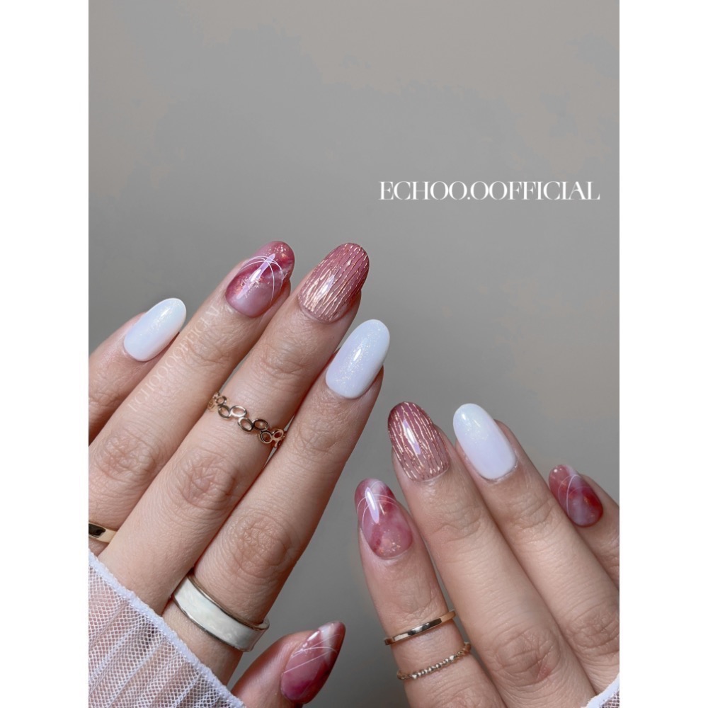 【 櫻花瑪瑙 】ECHOO壹口美甲穿戴甲-細節圖2