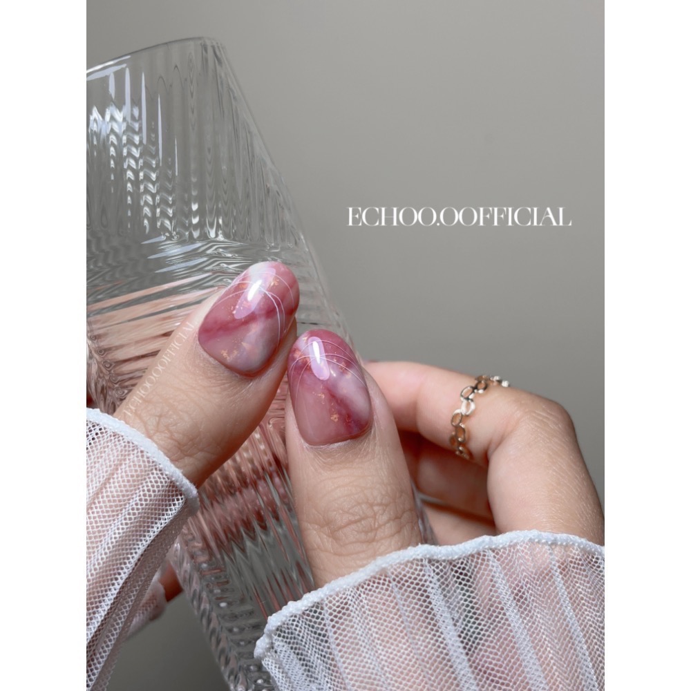 【 櫻花瑪瑙 】ECHOO壹口美甲穿戴甲-細節圖3