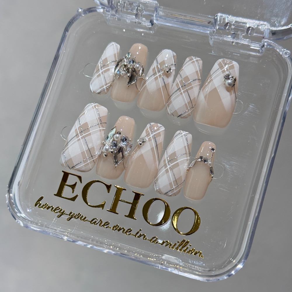 【 8月新品｜白紗 】ECHOO伊蔻穿戴甲事務所-細節圖3