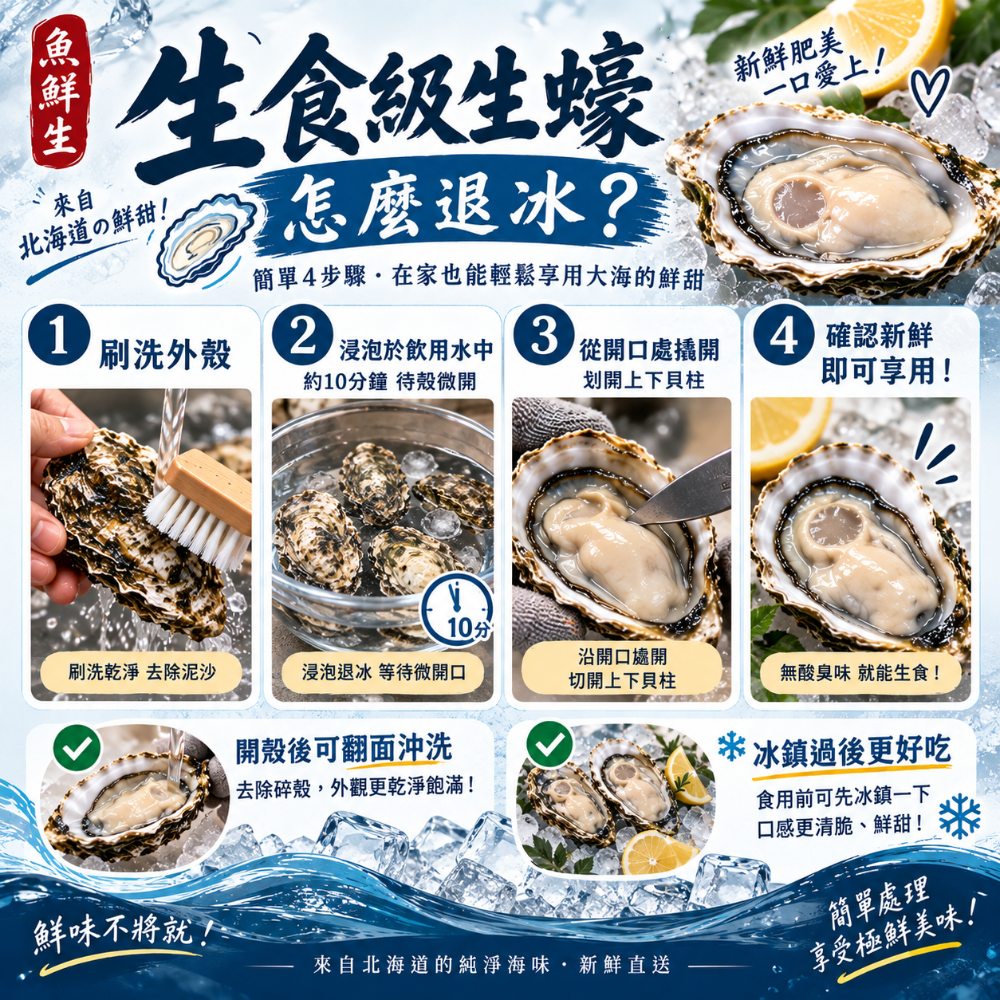 🇯🇵【北海道2L大生蠔】生食級🦪｜牡蠣｜生魚片｜烤肉必備-細節圖6