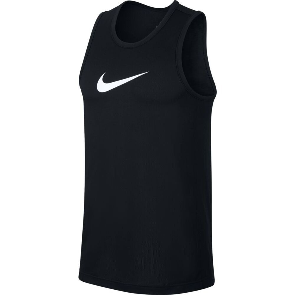NIKE Dri-FIT 男裝 背心 籃球 乾爽 網眼 輕巧 大LOGO 黑白兩色 原價980-細節圖2