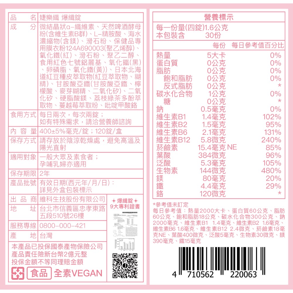 🔥婕樂纖🔥｜爆纖錠 ｜天然B群｜日常營養補給 ｜加盟招商中-細節圖2