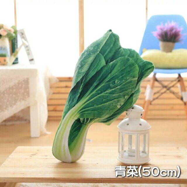 預購 創意仿真3D蔬菜抱枕 花椰菜 大白菜 馬鈴薯 青菜 苦瓜-細節圖5