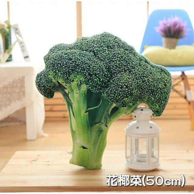 預購 創意仿真3D蔬菜抱枕 花椰菜 大白菜 馬鈴薯 青菜 苦瓜-細節圖6