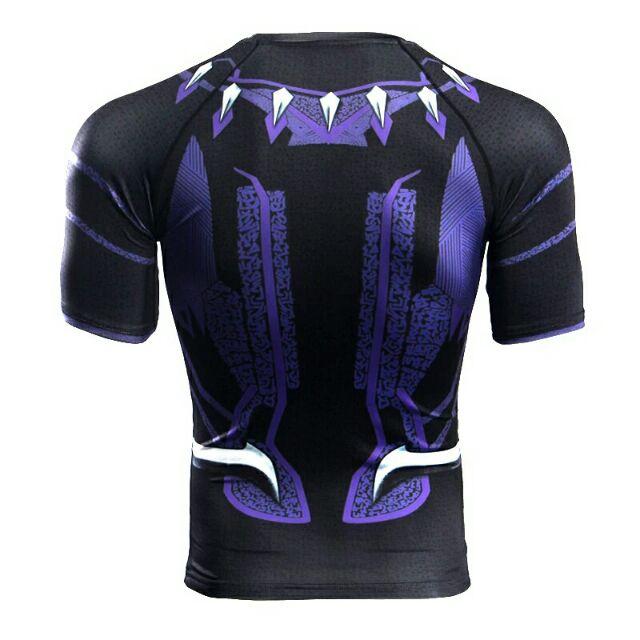 預購 新版黑豹戰衣能量版 長短袖概念衣服 運動排汗衣速乾衣 復仇者聯盟3無限之戰-細節圖6