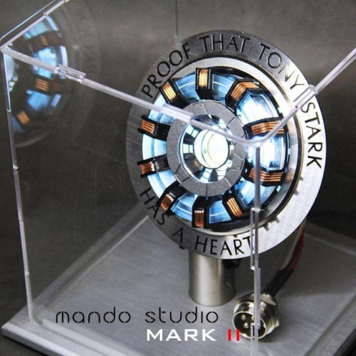 預購 鋼鐵人MK2方舟反應爐DIY合金1：1拼裝模型 MANDO正版新品