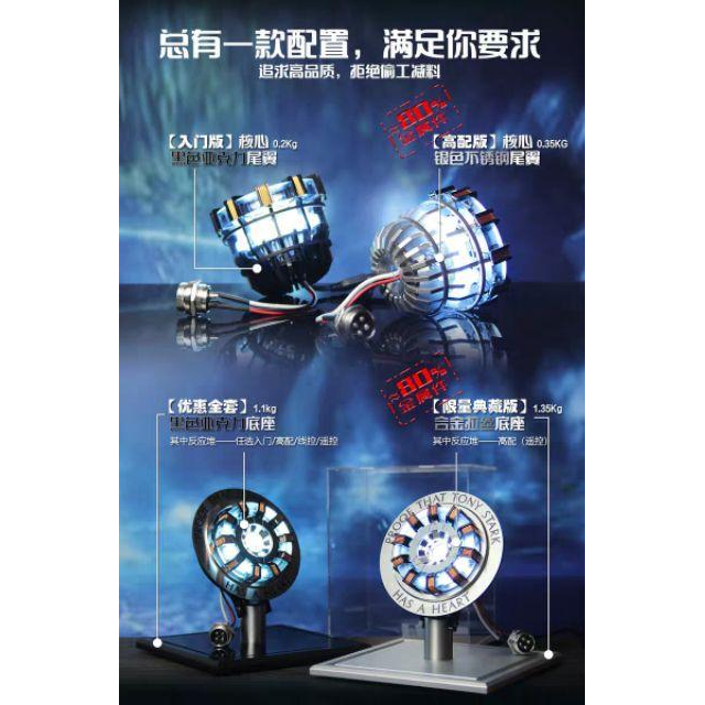 預購 鋼鐵人MK2方舟反應爐DIY合金1：1拼裝模型 MANDO正版新品-細節圖7