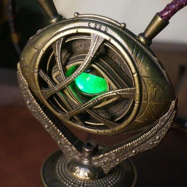 預購 奇異博士1：1全金屬發光項鍊 阿迦莫多之眼/發光底座 HCMY出品 復仇者聯盟 時間寶石-細節圖2