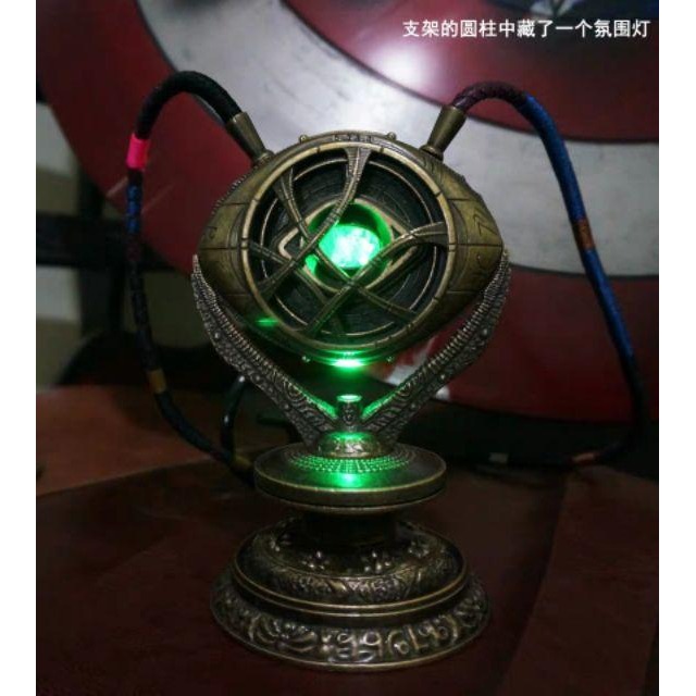 預購 奇異博士1：1全金屬發光項鍊 阿迦莫多之眼/發光底座 HCMY出品 復仇者聯盟 時間寶石-細節圖3