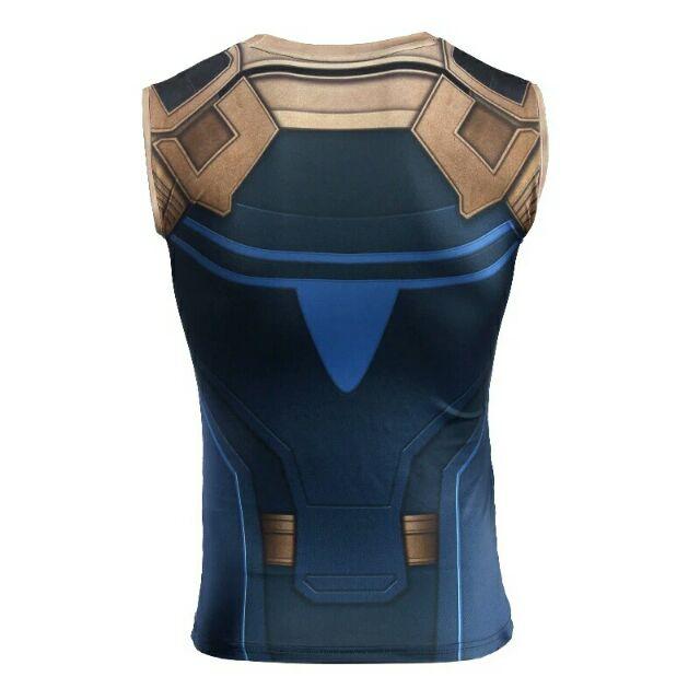 預購 薩諾斯戰衣 無袖背心概念衣服 運動排汗衣速乾衣 復仇者聯盟3無限之戰-細節圖4