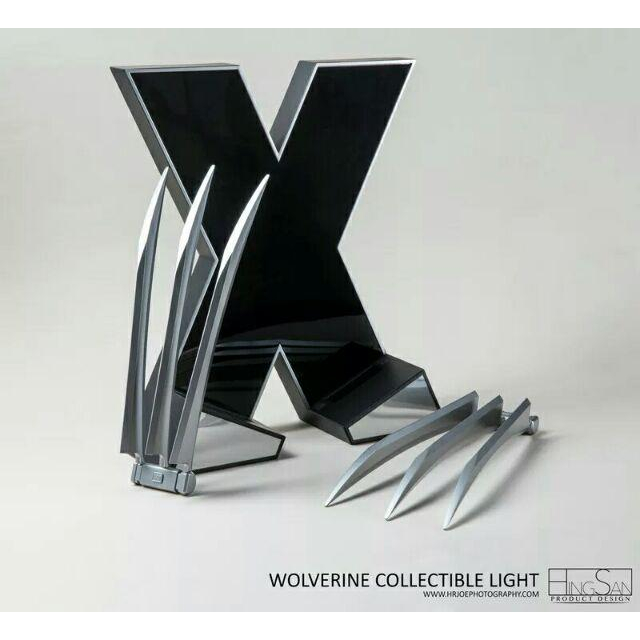 預購 X戰警金鋼狼爪 羅根 1：1 Cos道具 真人可戴 底座會發光可壁掛-細節圖4