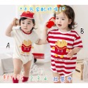 ʜᴏʙʙɪᴇꜱx現貨 夏季款 嬰幼兒👶寶寶𝗠𝗜𝗧台製可愛韓風ins韓版短袖包屁衣系列-1-規格圖1