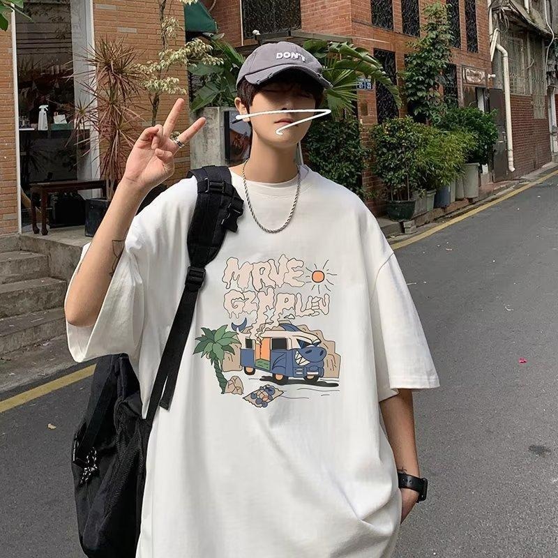 台灣現貨 M-8XL 純棉T恤 潮牌衣服 大尺碼上衣 上衣 短T 情侶裝 男生衣服 上衣男 短袖t恤 男生上衣 TA11-細節圖4