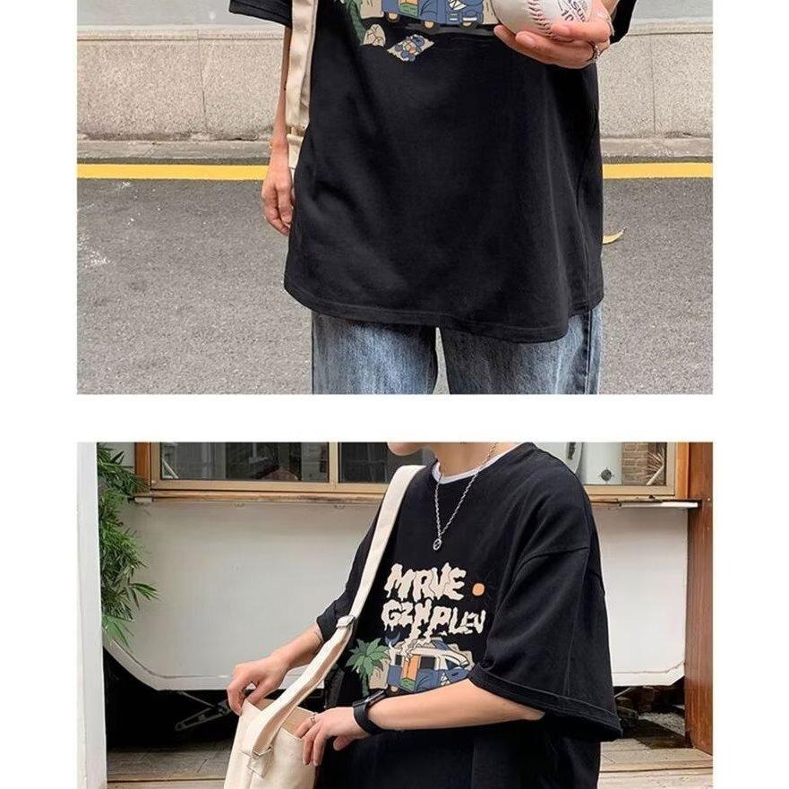 台灣現貨 M-8XL 純棉T恤 潮牌衣服 大尺碼上衣 上衣 短T 情侶裝 男生衣服 上衣男 短袖t恤 男生上衣 TA11-細節圖5