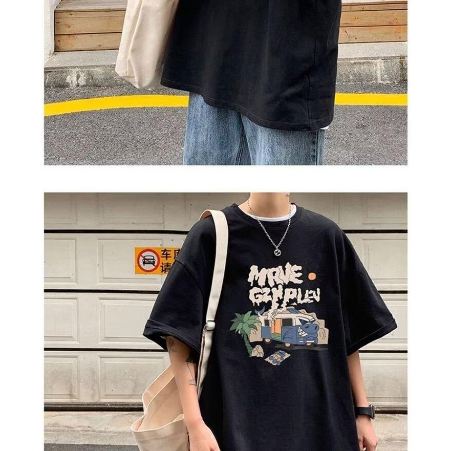 台灣現貨 M-8XL 純棉T恤 潮牌衣服 大尺碼上衣 上衣 短T 情侶裝 男生衣服 上衣男 短袖t恤 男生上衣 TA11-細節圖7