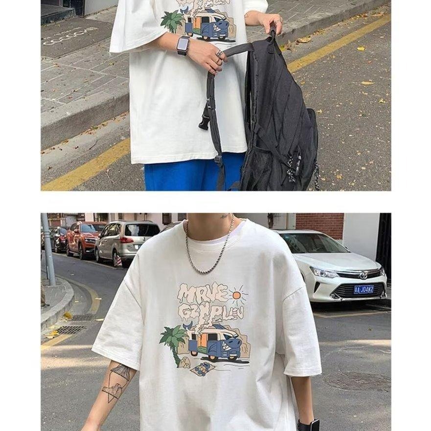 台灣現貨 M-8XL 純棉T恤 潮牌衣服 大尺碼上衣 上衣 短T 情侶裝 男生衣服 上衣男 短袖t恤 男生上衣 TA11-細節圖8