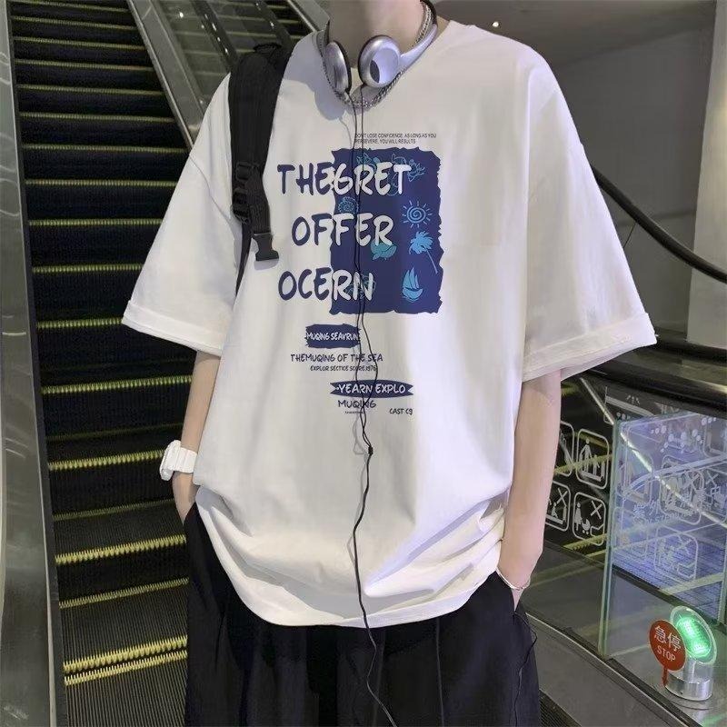 台灣現貨 M-8XL 純棉T恤 潮牌衣服 大尺碼上衣 上衣 短T 情侶裝 男生衣服 上衣男 短袖t恤 男生上衣 TA18-細節圖4