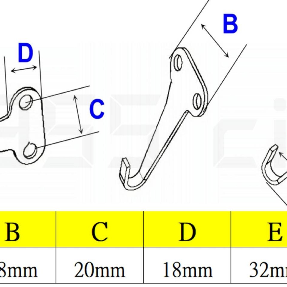 ［9104］不銹鋼衣帽鈎 單掛衣鉤浴室毛巾門後衣帽壁掛衣架掛鉤廚房牆壁單鉤 入戶玄關門 工業風 J型鉤試衣間衣帽鈎-細節圖2