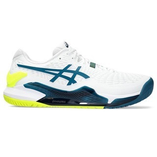 ASICS 亞瑟士 GEL-RESOLUTION 9 R9 男款 美網配色 網球鞋 白 1041A376-101-細節圖3