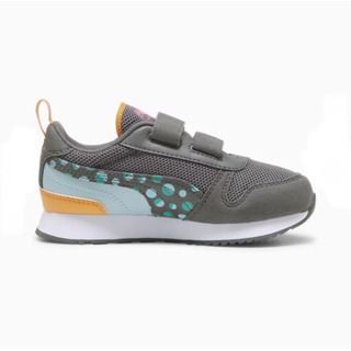 PUMA 童鞋 R78 Summer Camp Kids＇ Sneakers 運動鞋 慢跑鞋 灰橘色 39657202-細節圖3