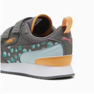 PUMA 童鞋 R78 Summer Camp Kids＇ Sneakers 運動鞋 慢跑鞋 灰橘色 39657202-細節圖6