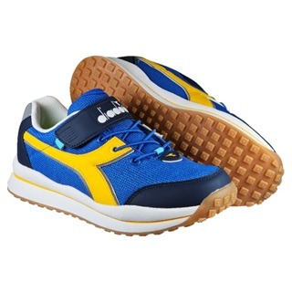 DIADORA 迪亞多納 童鞋 閃耀時尚 Shining 輕量 寬楦 透氣 慢跑鞋 運動鞋 藍黃 DA11115