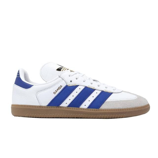 ADIDAS 愛迪達 男 ORIGINALS SAMBA OG 白 藍 休閒鞋 經典鞋 - If1813-細節圖6