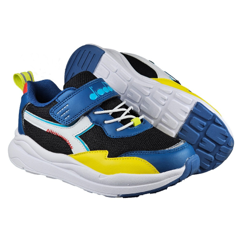 DIADORA 迪亞多納 童鞋 輕快時尚 Active 輕量 寬楦 透氣 慢跑鞋 運動鞋 黑藍 DA11131