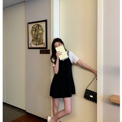 Ca☘️韓版氣質簡約收腰拉鏈連身裙-細節圖3