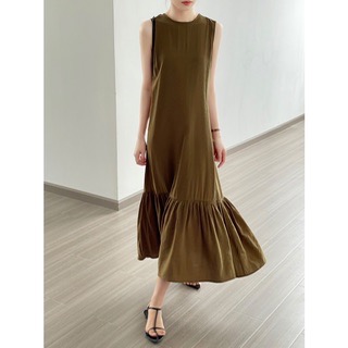 🕊️氣質簡約無袖魚尾洋裝-細節圖3