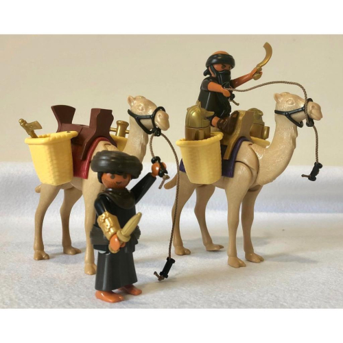 Playmobil 摩比 4247 絕版 埃及 盜匪 沙漠 兄弟 騎駱駝（二手無盒）
