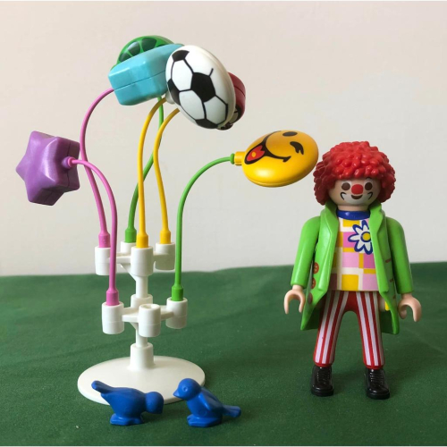 Playmobil 摩比 5546 絕版 氣球小丑 馬戲團 麥當勞叔叔紅髮（二手無盒）