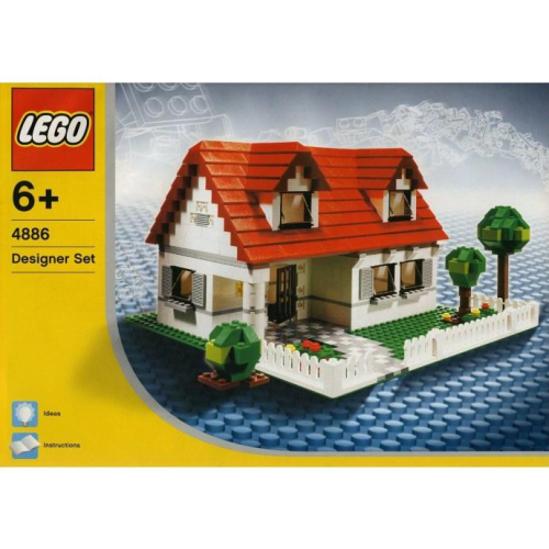 LEGO 樂高 4886 絕版 創意百變屋 Designer Set 房子（二手無盒 配件齊全無缺件）