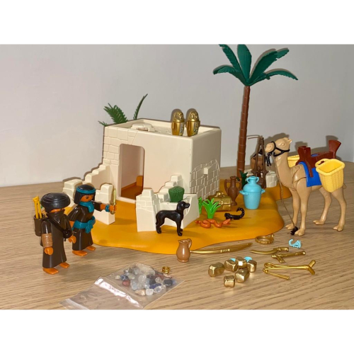 （降價1999➡️1599）Playmobil 摩比 4246 絕版 埃及小屋 盜匪藏身處 房子（二手無盒 完整）