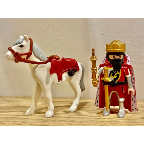 Playmobil 摩比 絕版 國王與馬