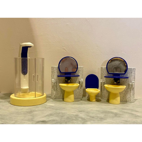 Playmobil 摩比 3969 絕版 衛浴 浴室 廁所 馬桶 乾濕分離 洗臉盆（二手無盒）