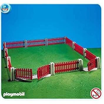 正版 德國 Playmobil 摩比 7292 二手 花園 城市 農場 場景 柵欄 圍欄