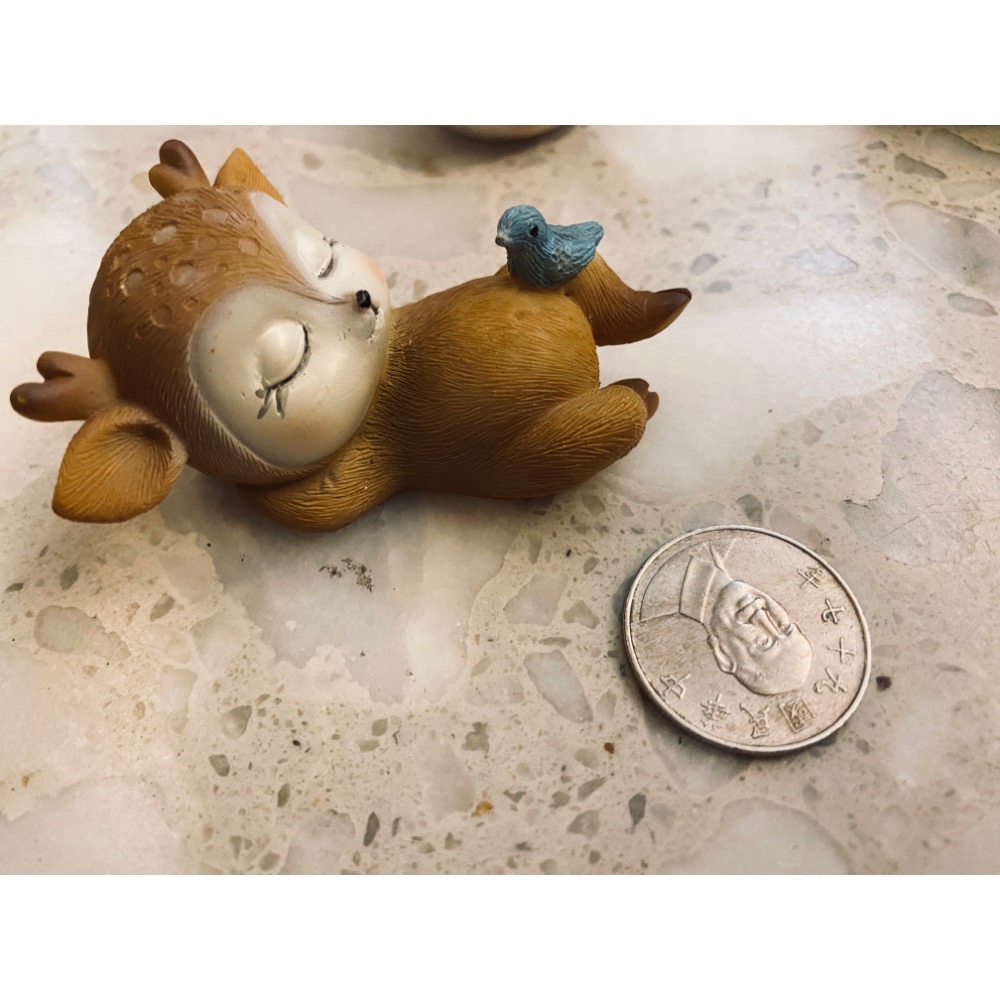 沈睡鹿寶寶擺飾品五個一組入-細節圖3