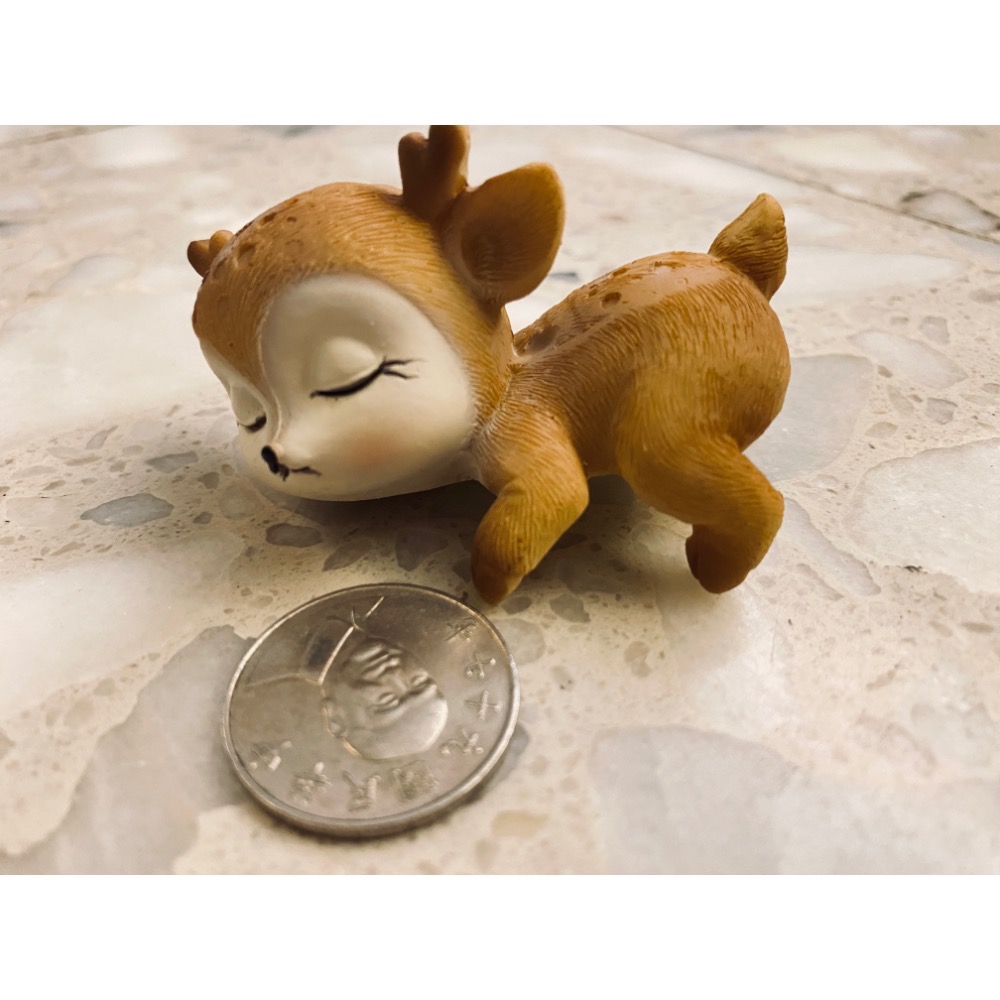 沈睡鹿寶寶擺飾品五個一組入-細節圖5
