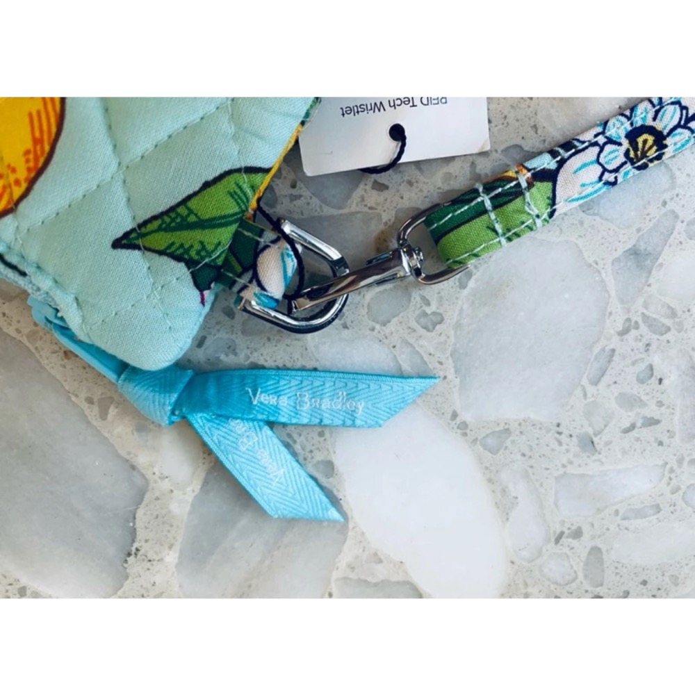 Vera Bradley RFID Tech Wristlet檸檬草花布手拿-細節圖3