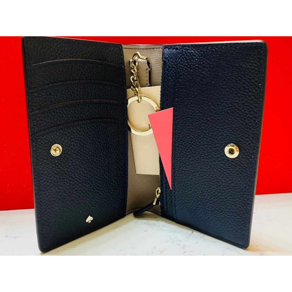 kate spade 鑰匙 對開 卡 短夾-細節圖3