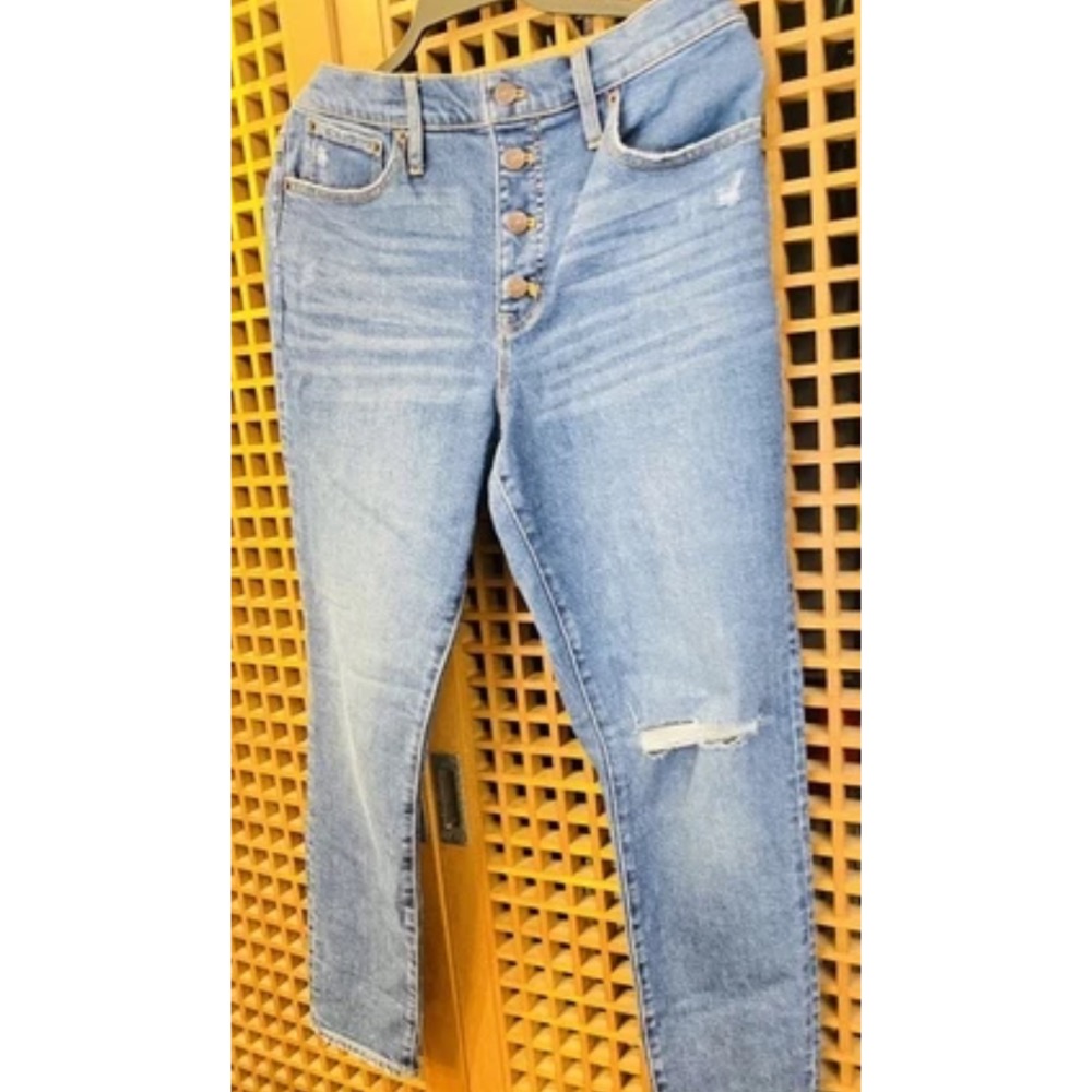 J.CREW 刷破個性牛仔褲 30吋腰-細節圖2