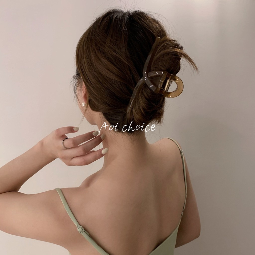 (24h出貨)鯊魚夾大髮量多 鯊魚夾韓國 鯊魚夾 髮夾 抓夾 大鯊魚夾 大抓夾 髮飾 髮夾鯊魚夾 韓式 韓系 透明鯊魚夾-細節圖3