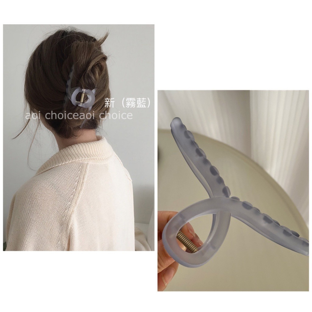 (24h出貨)鯊魚夾大髮量多 鯊魚夾韓國 鯊魚夾 髮夾 抓夾 大鯊魚夾 大抓夾 髮飾 髮夾鯊魚夾 韓式 韓系 透明鯊魚夾-細節圖9