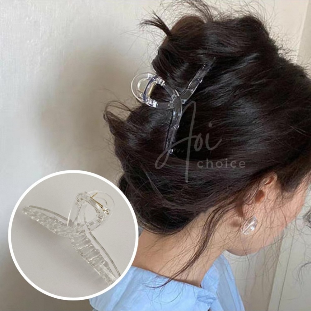 (24h出貨)鯊魚夾大髮量多 鯊魚夾韓國 鯊魚夾 髮夾 抓夾 大鯊魚夾 大抓夾 髮飾 髮夾鯊魚夾 韓式 韓系 透明鯊魚夾-規格圖9