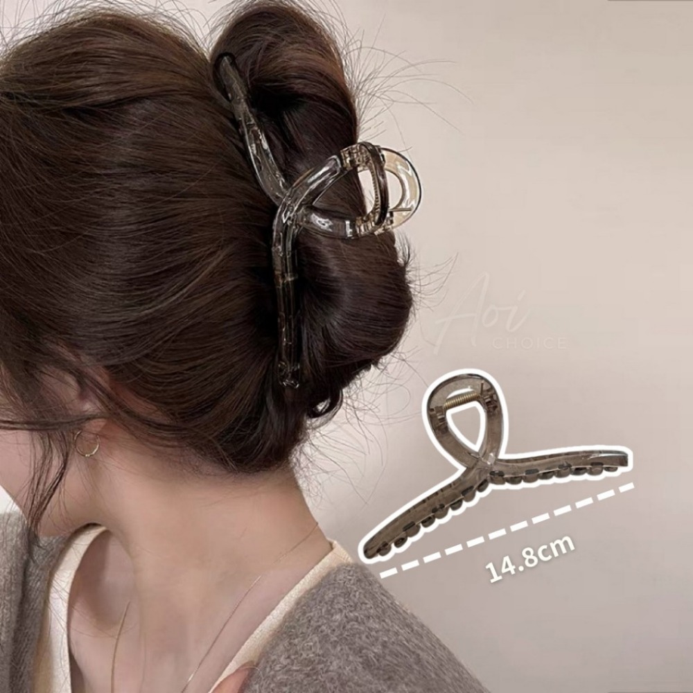 (24h出貨)鯊魚夾大髮量多 鯊魚夾韓國 鯊魚夾 髮夾 抓夾 大鯊魚夾 大抓夾 髮飾 髮夾鯊魚夾 韓式 韓系 透明鯊魚夾-規格圖9