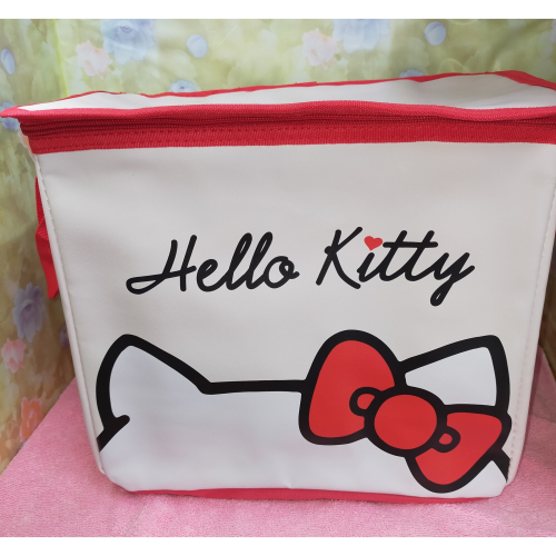 正版 三麗鷗 Hello Kitty 保冰袋 野餐袋 大容量 保溫 餐袋 手提袋 野餐袋 保溫袋