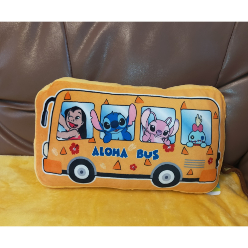 迪士尼 正版 史迪奇 Aloha 巴士造型抱枕 靠枕 午安枕 抱枕 造型枕