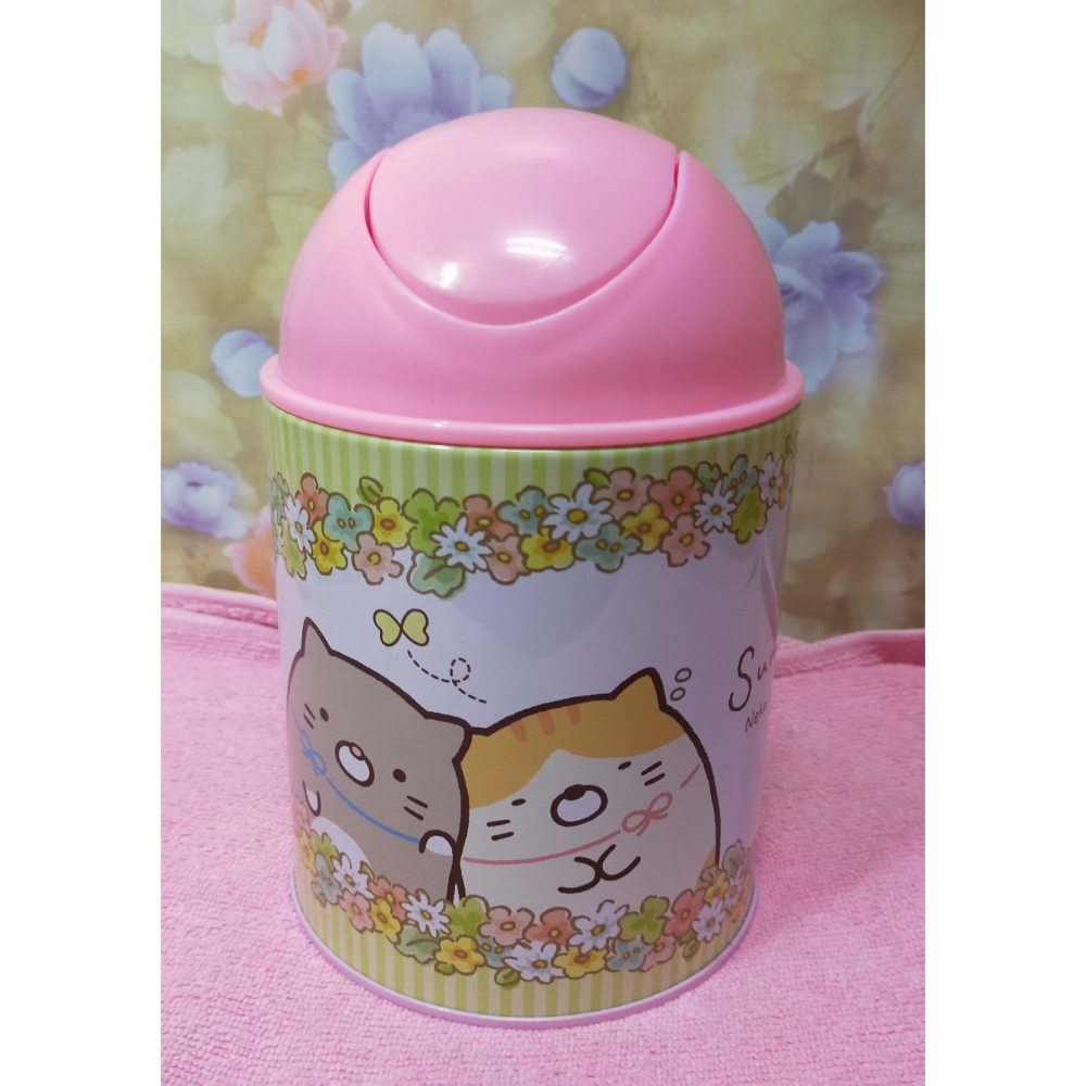 正版 角落小夥伴 圓形 平衡蓋垃圾桶 桌上/車上型垃圾桶 置物桶 角落生物-細節圖2